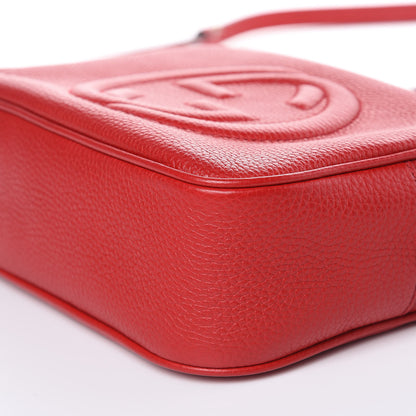 Gucci Pebbled Calfskin Small Soho Disco Bag Tabasco Red 9 of 9