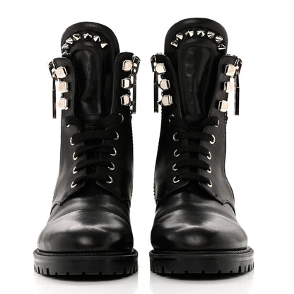 Christian Louboutin Spikes Combat Boots 40 Black 2 of 9