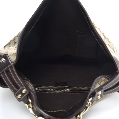 Gucci Monogram Large Wave Hobo Dark Brown 5 of 10