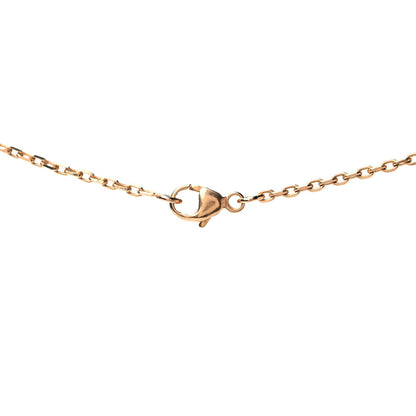 Hermes Lacquered Gold Mini Pop H Pendant Necklace White 3 of 4