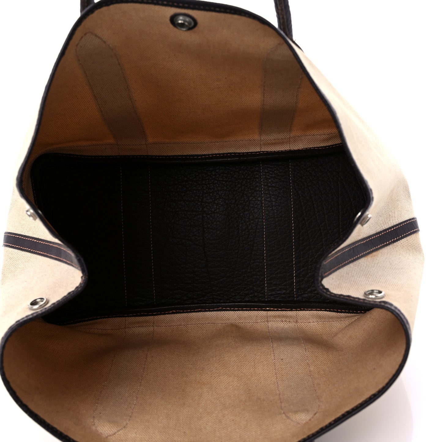 Buffle Skipper Toile Garden Party 36 MM Tote Marron Fonce