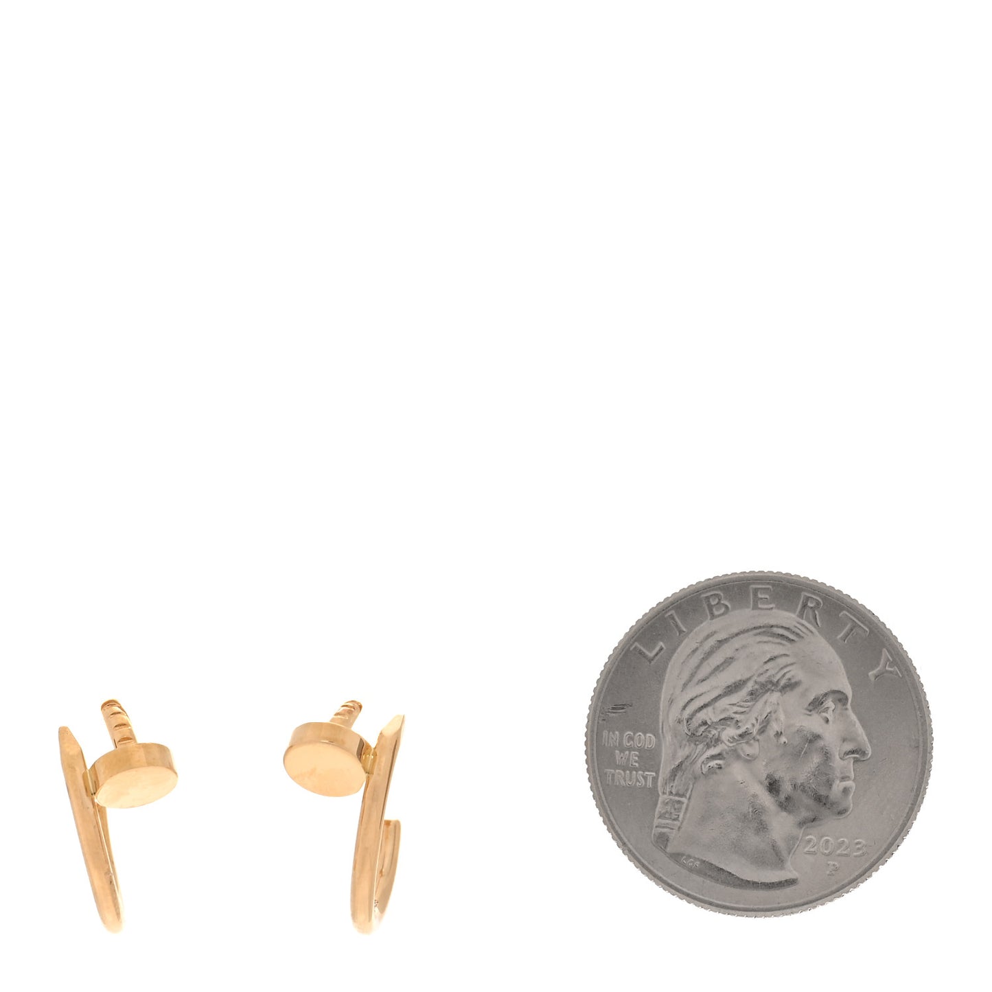 18K Yellow Gold Juste Un Clou Hoop Earrings