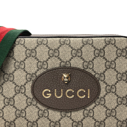 Gucci GG Supreme Monogram Web Neo Vintage Shoulder Bag Beige New Acero Crop 8 of 10