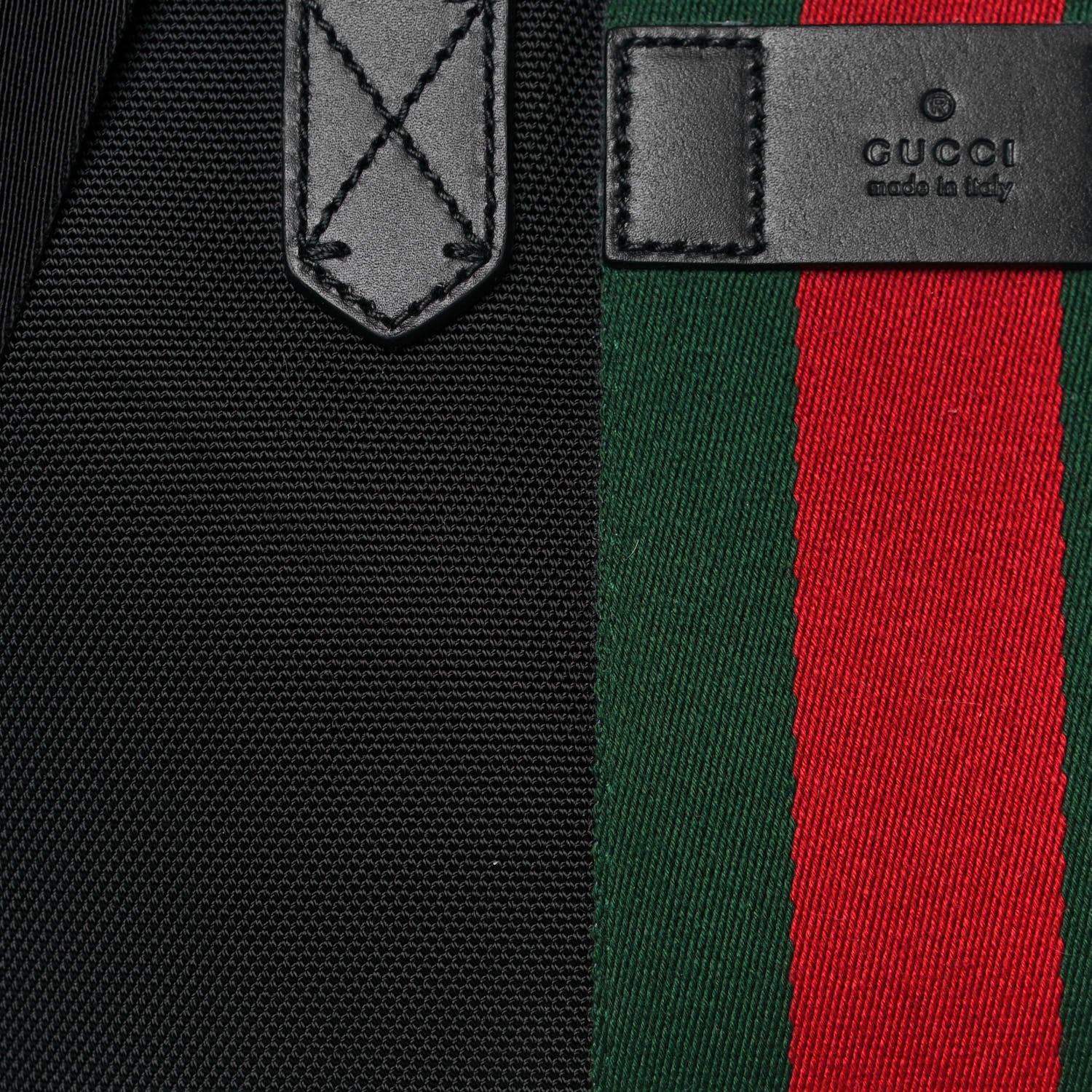 Gucci Techno Canvas Web Vertical Tote Black 15 of 17