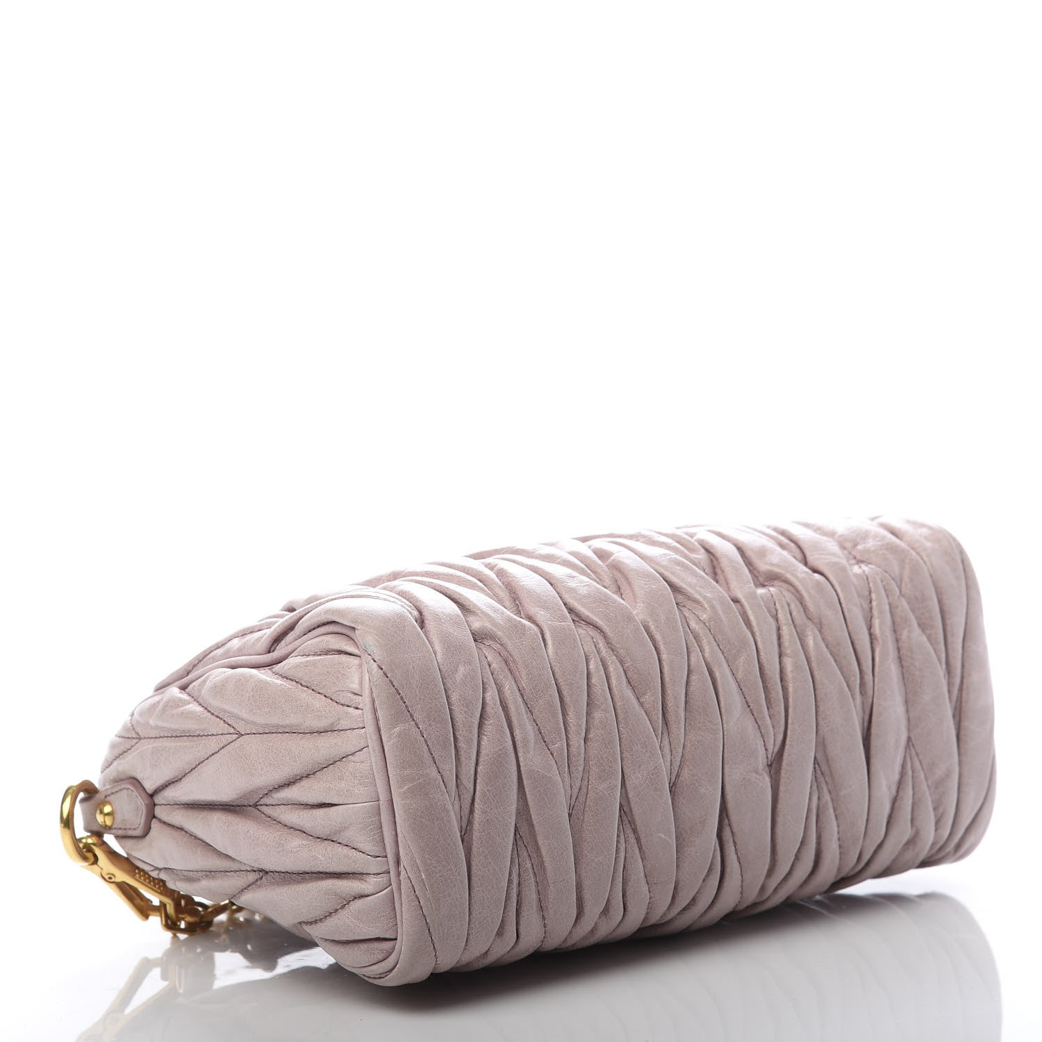 Miu Miu Vitello Lux Matelasse Shoulder Bag Mughetto 4 of 13