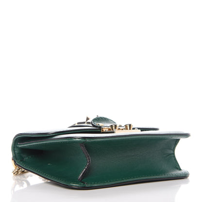 Valentino Garavani Vitello Mini Glam Lock Rockstud Flap Green 4 of 7