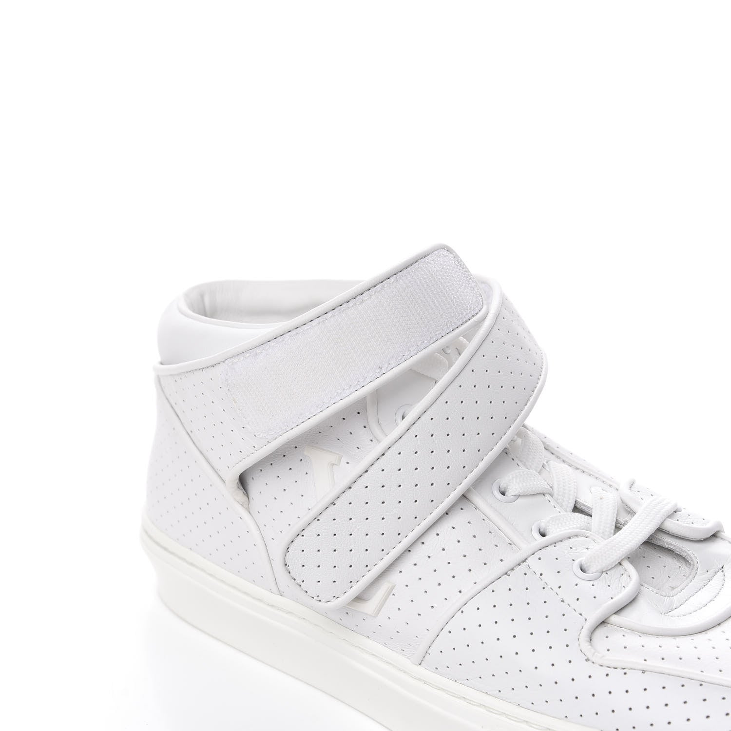 Louis Vuitton Calfskin Perforated Acapulco Sneakers 8 White 10 of 13