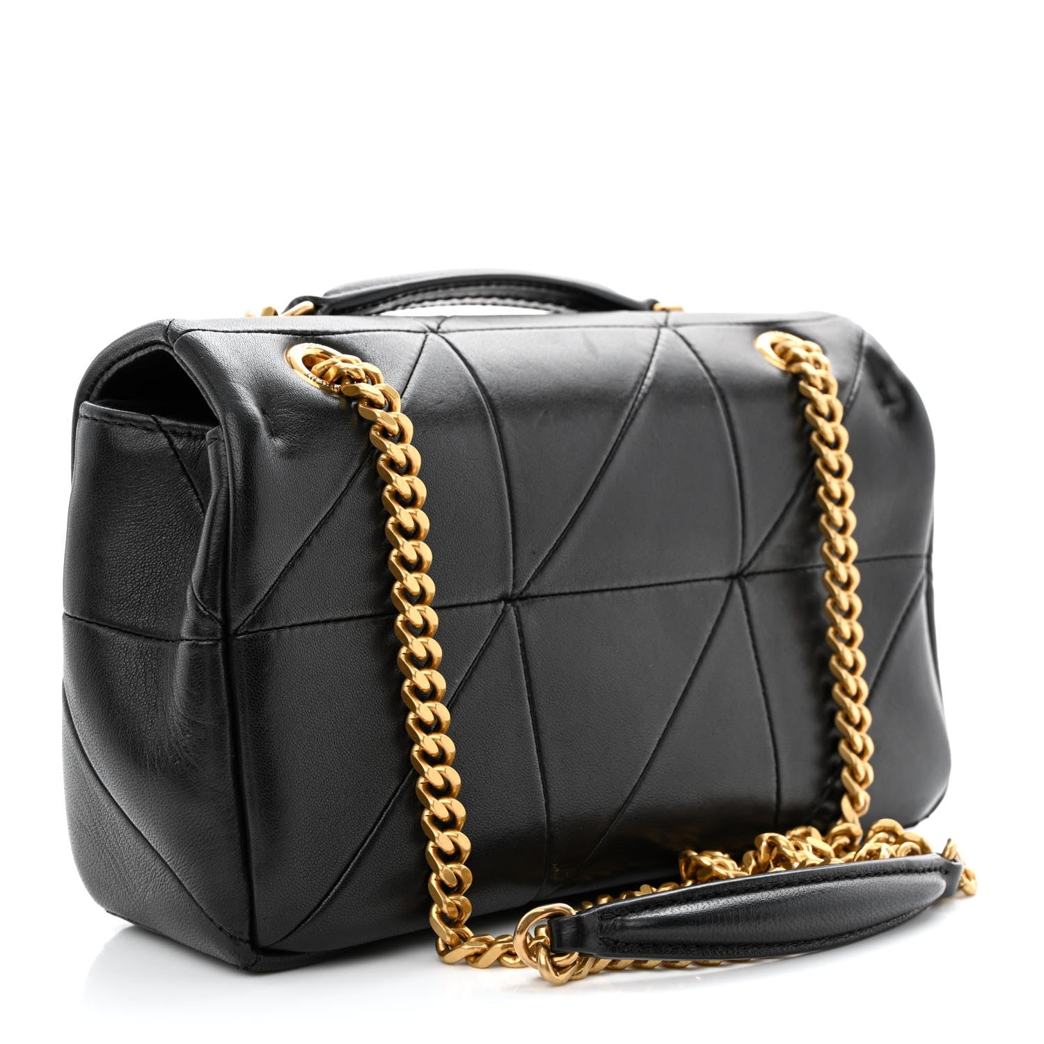 Saint Laurent Lambskin Patchwork Monogram Small Jamie Black 3 of 11