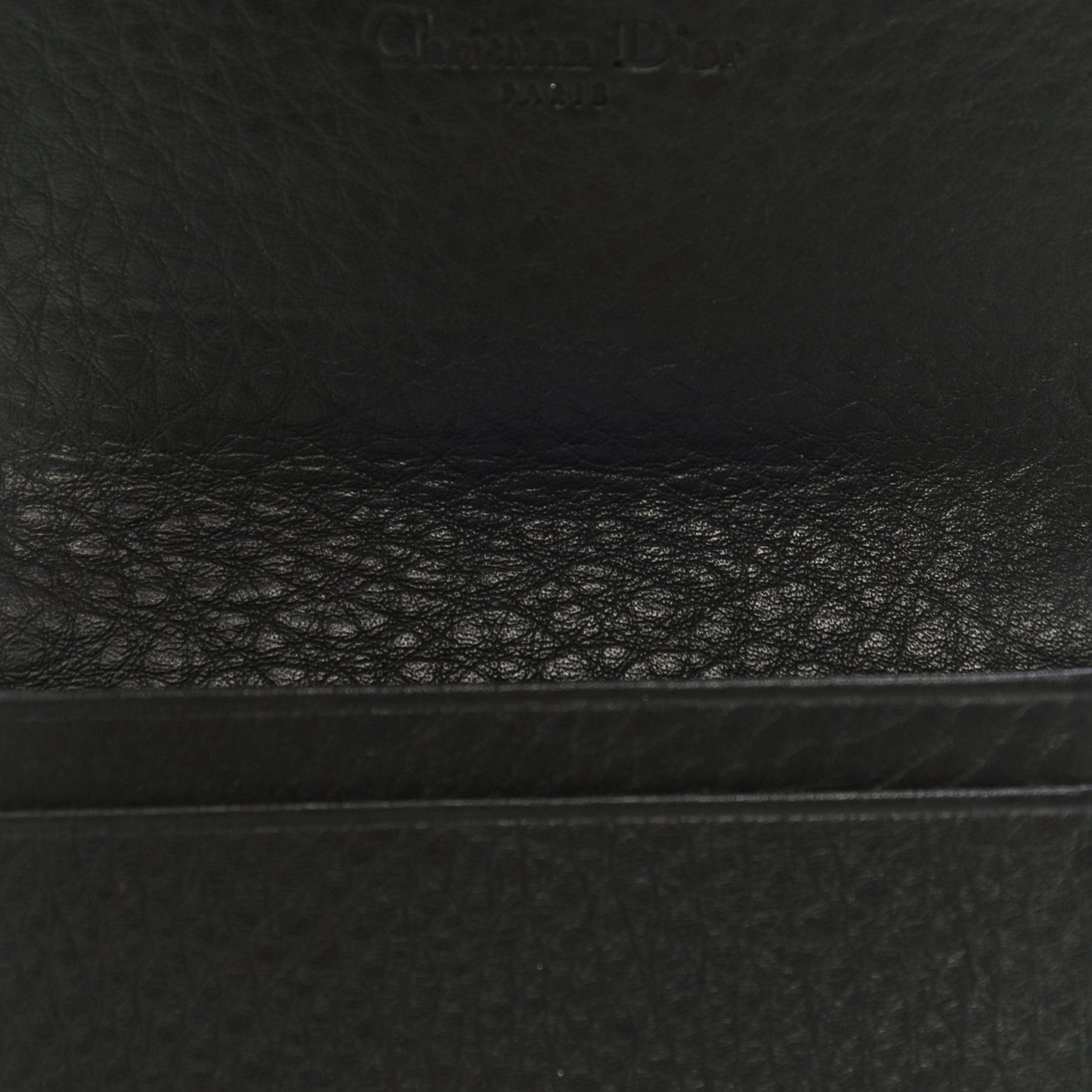 Christian Dior Monogram Card Holder Black 10 of 10