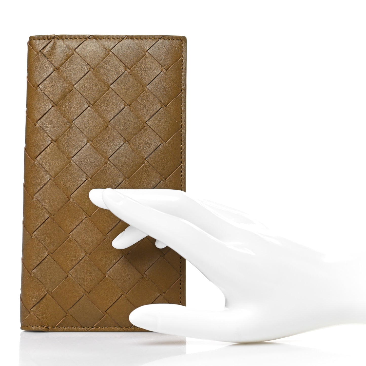 Nappa Intrecciato Long Wallet Acorn