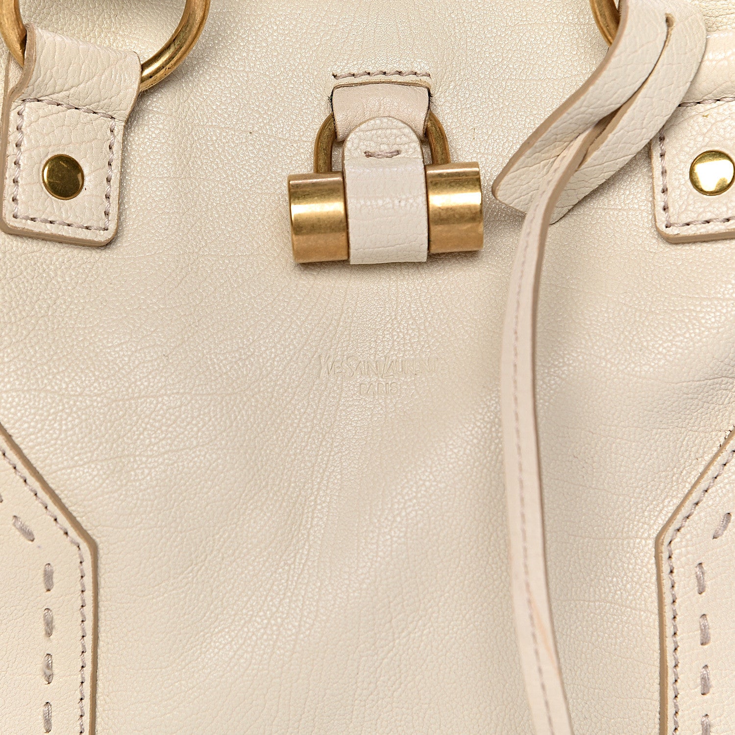 Saint Laurent Calfskin Large Muse Ivory 10 of 10