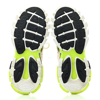 Balenciaga Rubber Mesh Bi-Color Mens Track.2 Open Sneakers 42 White Fluo Yellow 5 of 7