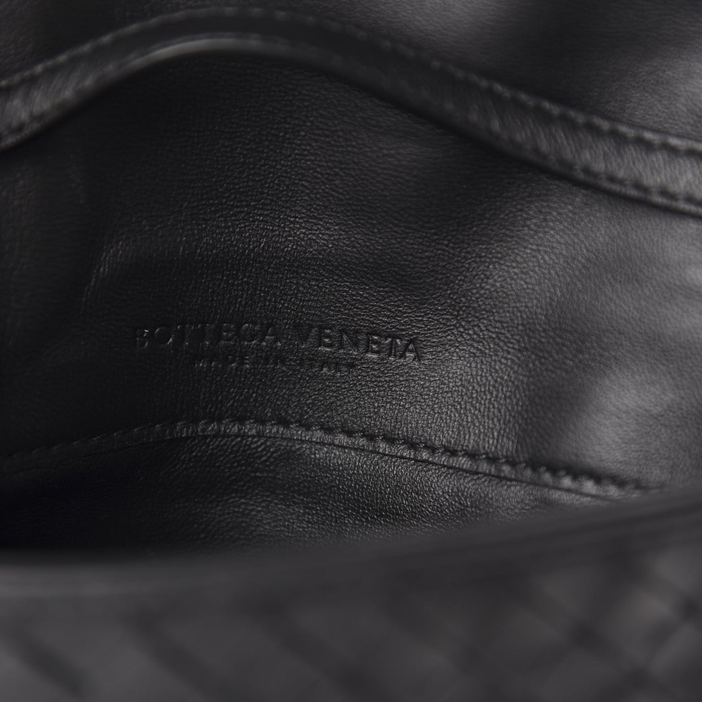 Nappa Intrecciato Flap Crossbody Black