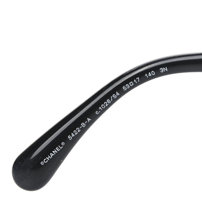 Chanel Acetate Strass Square Sunglasses 5422-B-A Black White 5 of 7