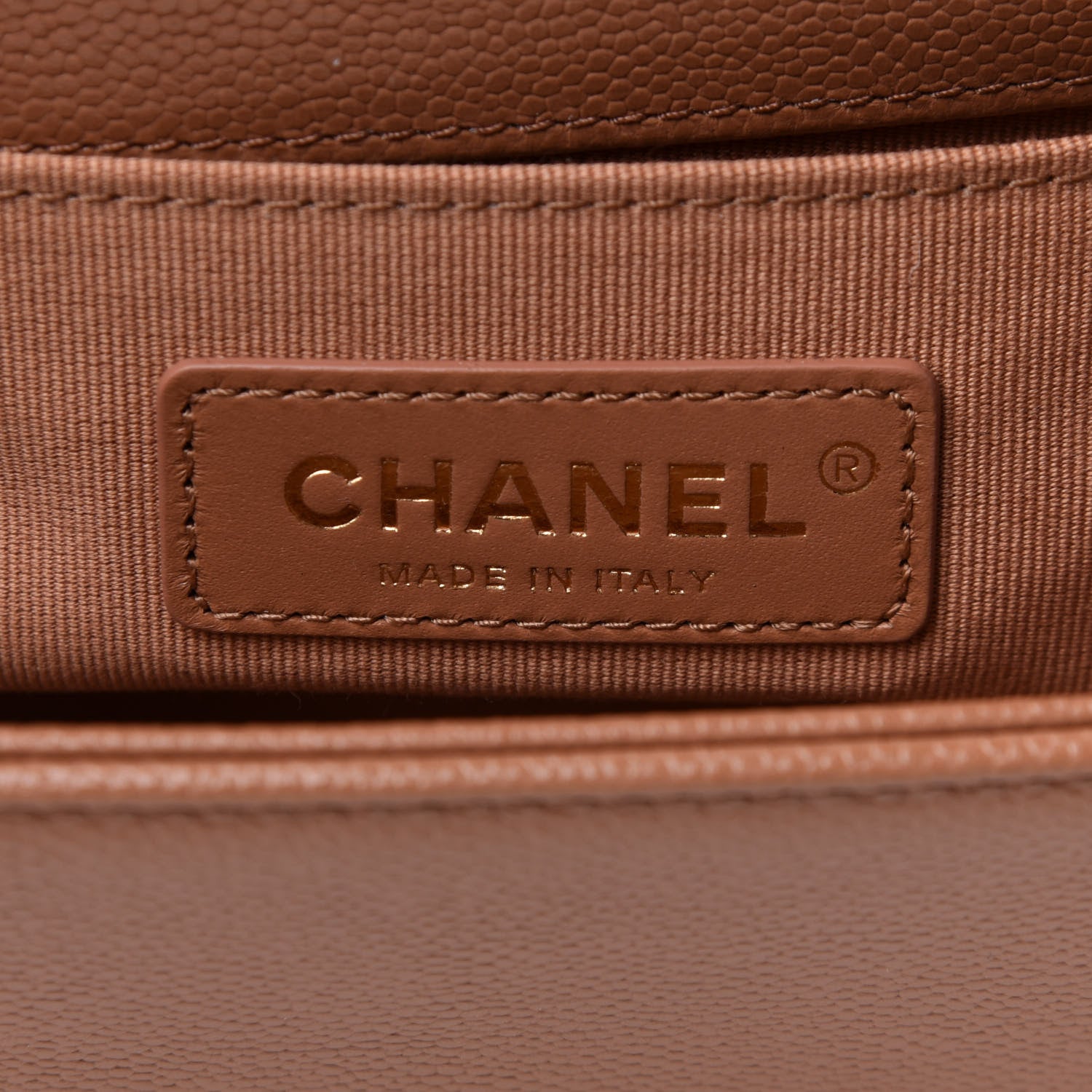 Chanel Caviar Quilted Medium Boy Flap Brown 5 of 10