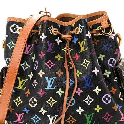 Louis Vuitton Monogram Multicolor Petit Noe Black 7 of 11