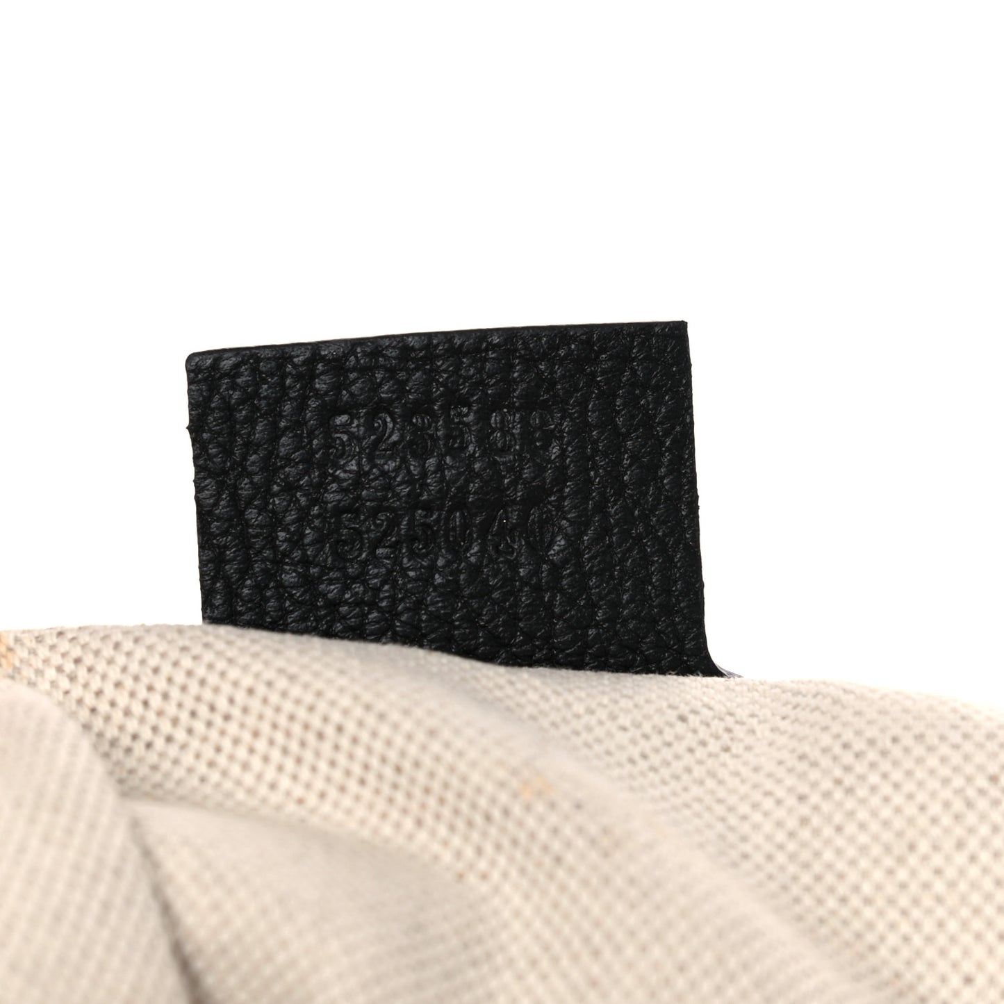 Grained Calfskin Logo Half Moon Hobo Black