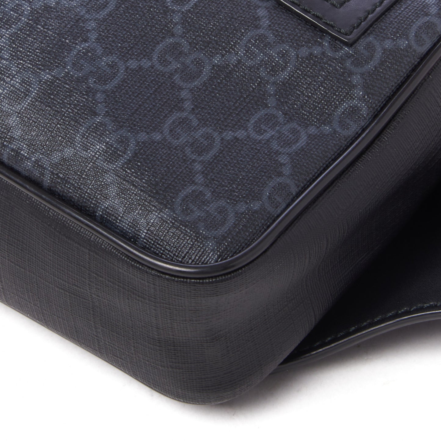 Soft GG Supreme Monogram Web Belt Bag Black Grey
