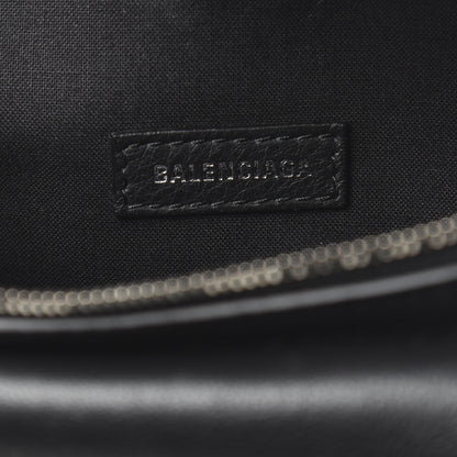 Balenciaga Smooth Calfskin Logo Everyday Beltpack XS Black White 6 of 10