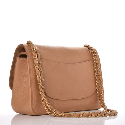 Chanel Grained Calfskin Jumbo Classic Pure Double Flap Beige 3 of 10