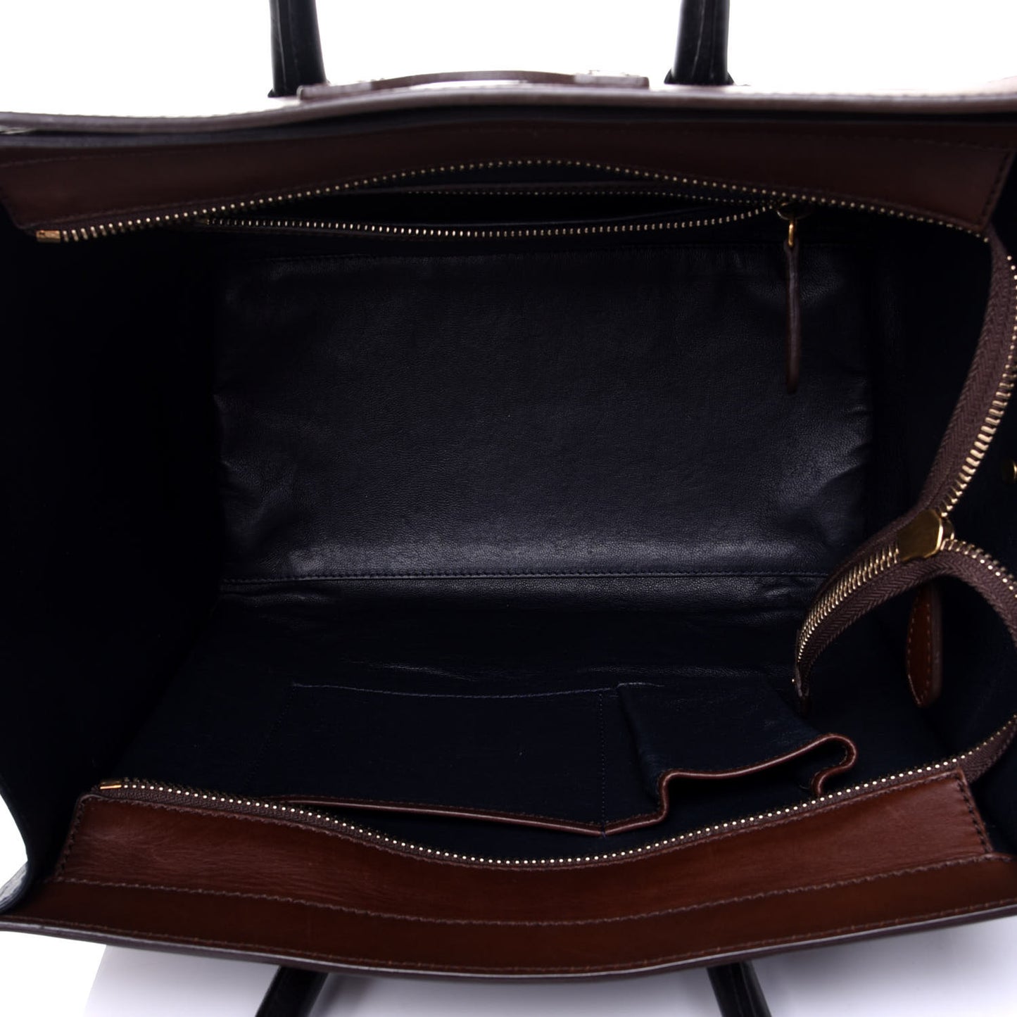 Smooth Calfskin Mini Tri-Color Luggage Navy