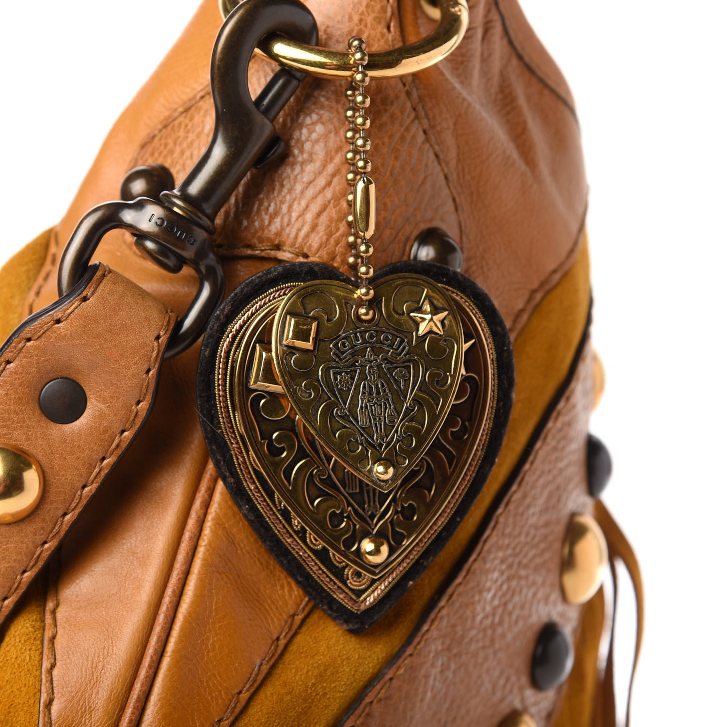 Gucci Calfskin Suede Fringe Babouska Hobo 11 of 11
