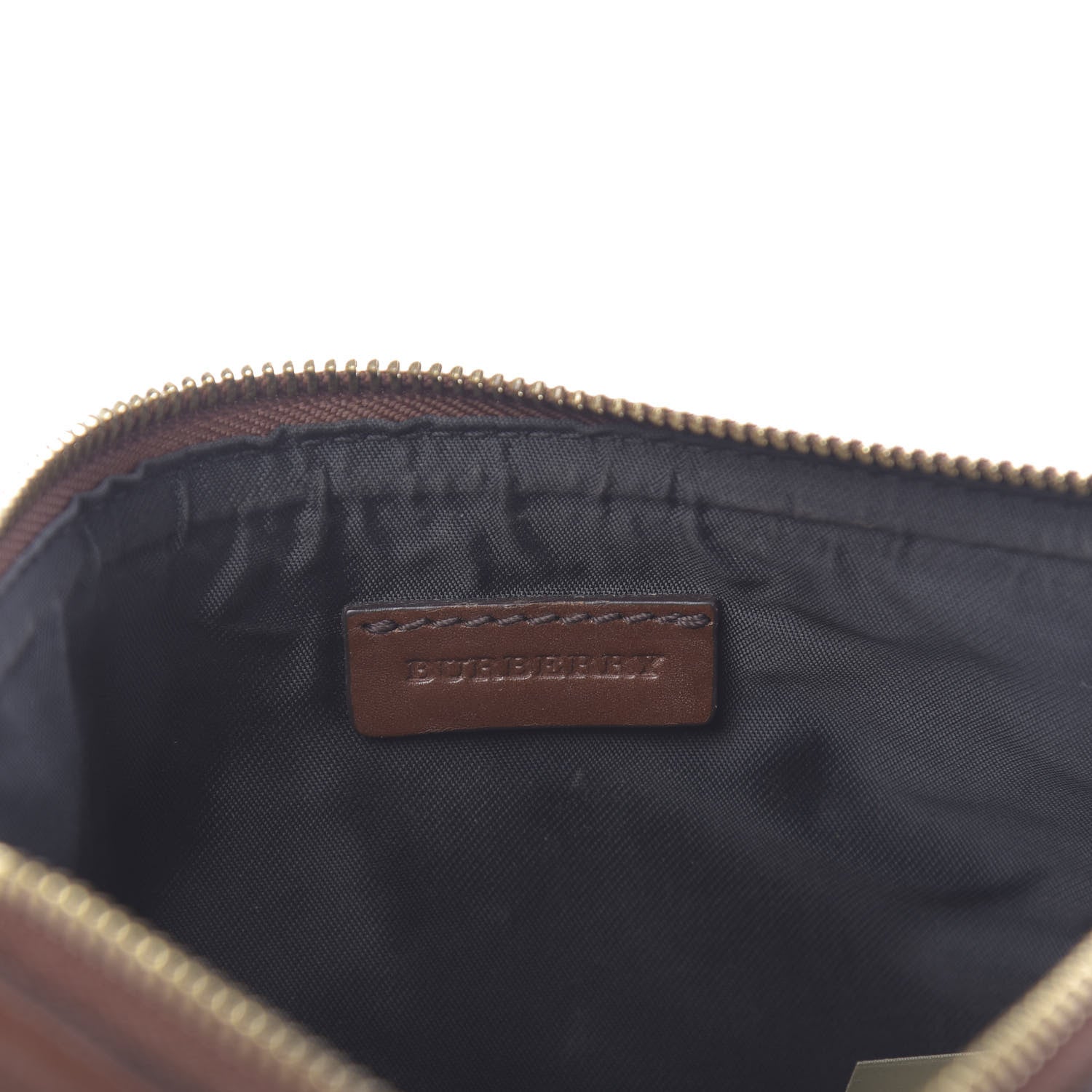Burberry House Check Bridle Calfskin Peyton Crossbody Tan 6 of 10