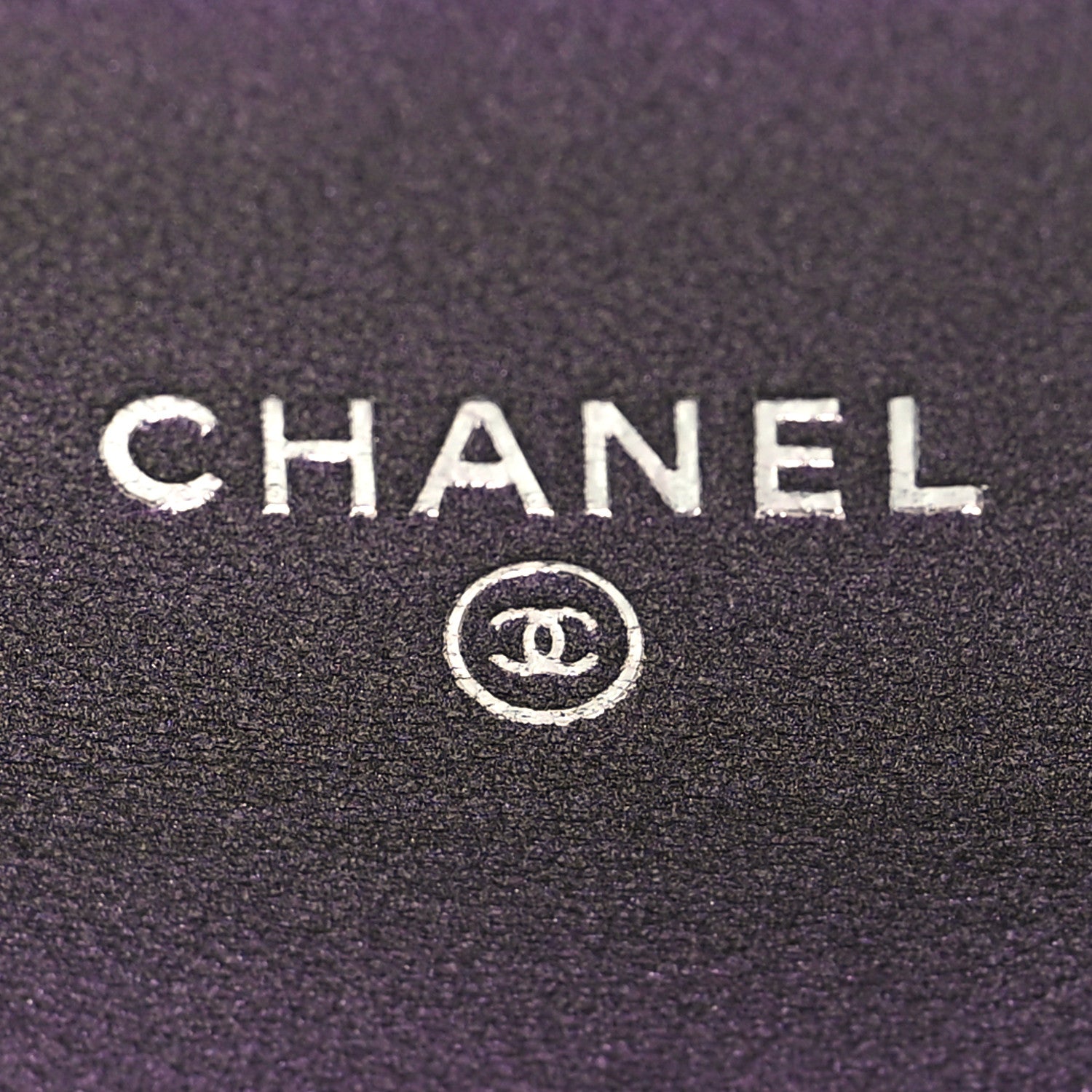 Chanel Iridescent Lambskin Quilted Flap Card Holder Purple 6 of 9
