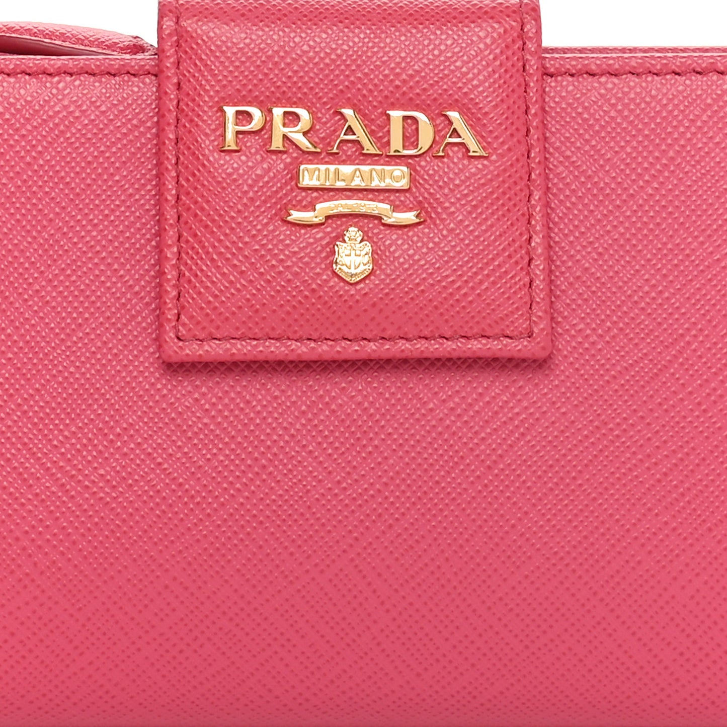 Saffiano Metal Medium Wallet Peonia