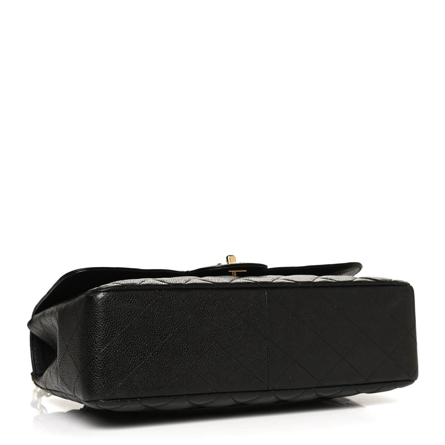 Caviar Quilted Jumbo Single Flap Black