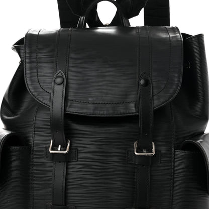 Louis Vuitton Epi Christopher Backpack PM Black 8 of 10