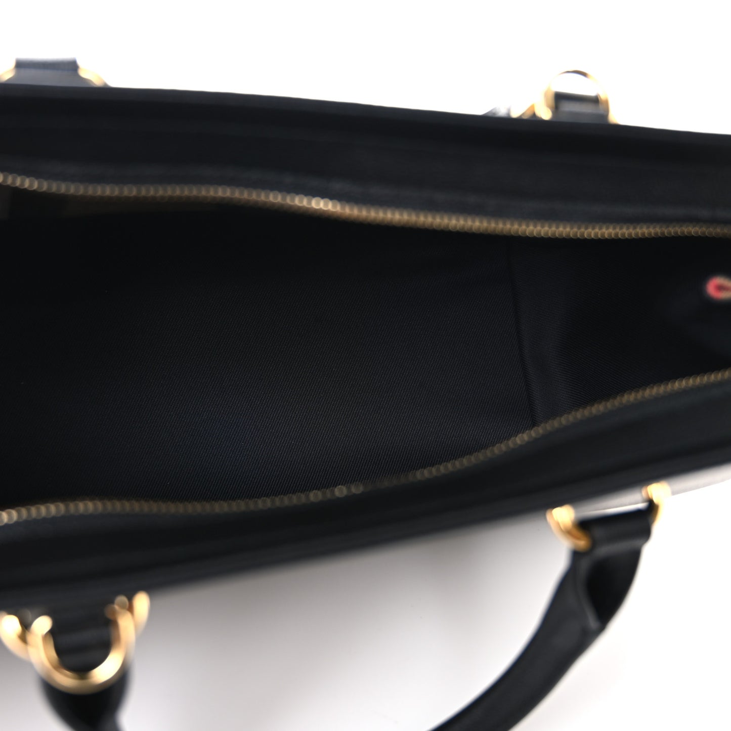 Calfskin Mega Check Small Banwell Tote Black