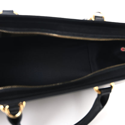Burberry Calfskin Mega Check Small Banwell Tote Black 5 of 9
