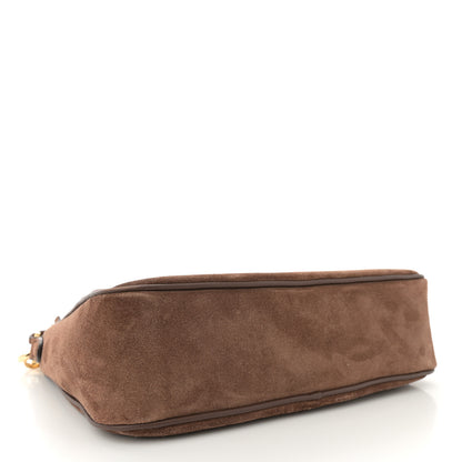 Prada Scamosciato Suede Mini Re-Edition Shoulder Bag Cacao 4 of 12