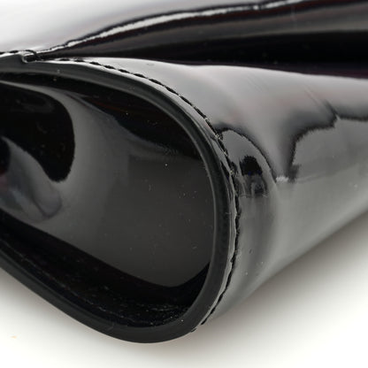 Christian Louboutin Patent Psychic Loubitwist Clutch Black 7 of 8