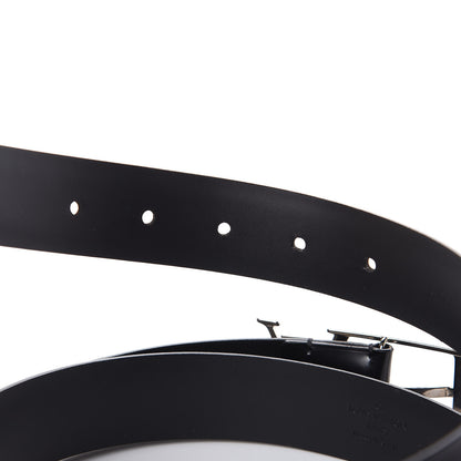 Louis Vuitton Glazed Calfskin LV Anagramme 30mm Belt 110 44 Black 4 of 8