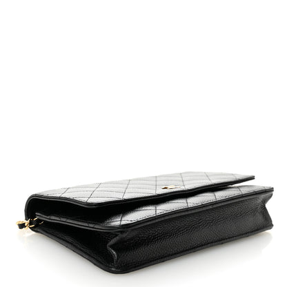 Chanel Caviar Quilted Wallet on Chain WOC Black 4 of 11