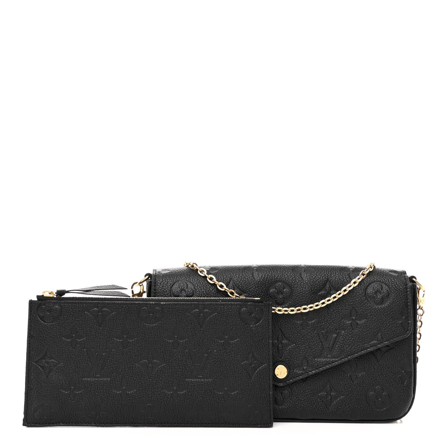 Empreinte Pochette Felicie Chain Wallet Black