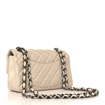 Chanel Lambskin Quilted Mini Rectangular Flap Light Beige 3 of 9