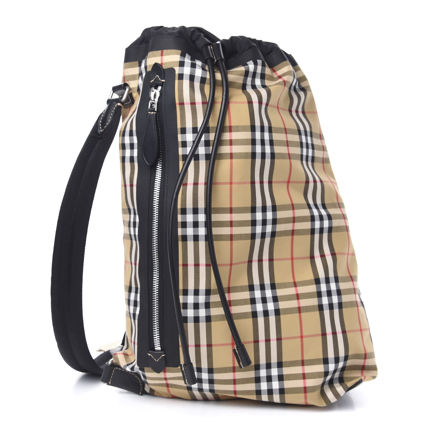 Burberry Vintage Check Small Sailing Duffle Sling Bag Beige 1 of 9