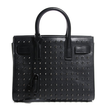 Saint Laurent Calfskin Studded Nano Sac De Jour Black 1 of 8