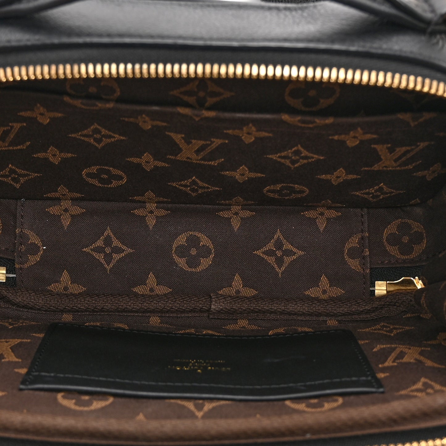 Calfskin Monogram Embossed Utility Crossbody Black