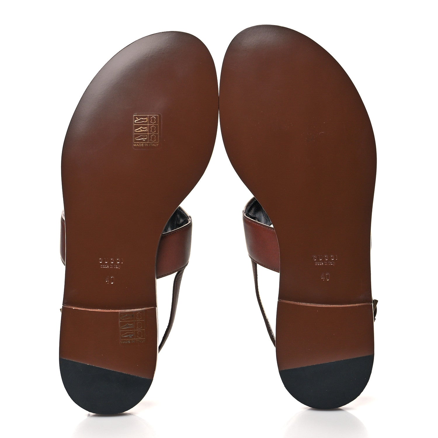 Gucci Nylon Web Lifford Jakarta Sandals 40 Brown 5 of 8