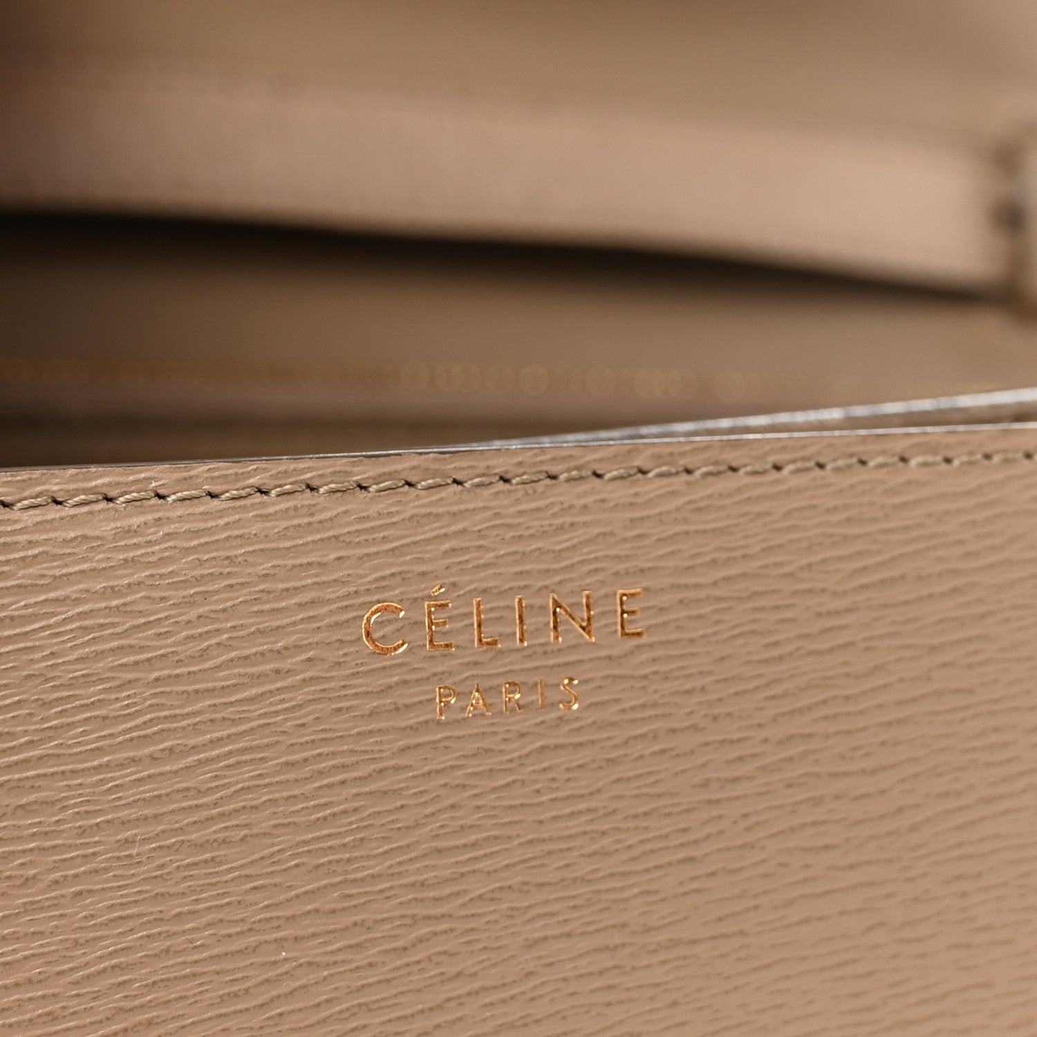 Celine Liege Calfskin Medium Classic Box Flap Bag Taupe 6 of 10