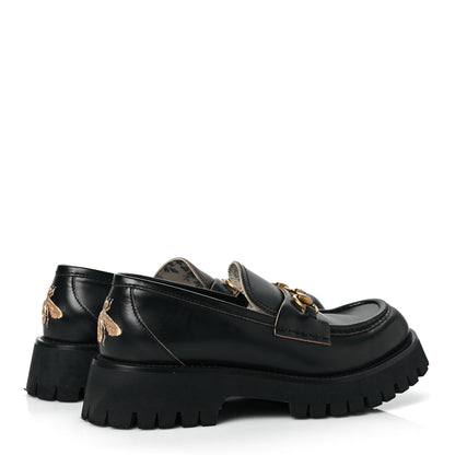 Gucci Cordovan Lux Womens Harald Horsebit 25mm Platform Loafers 40 Black 4 of 8