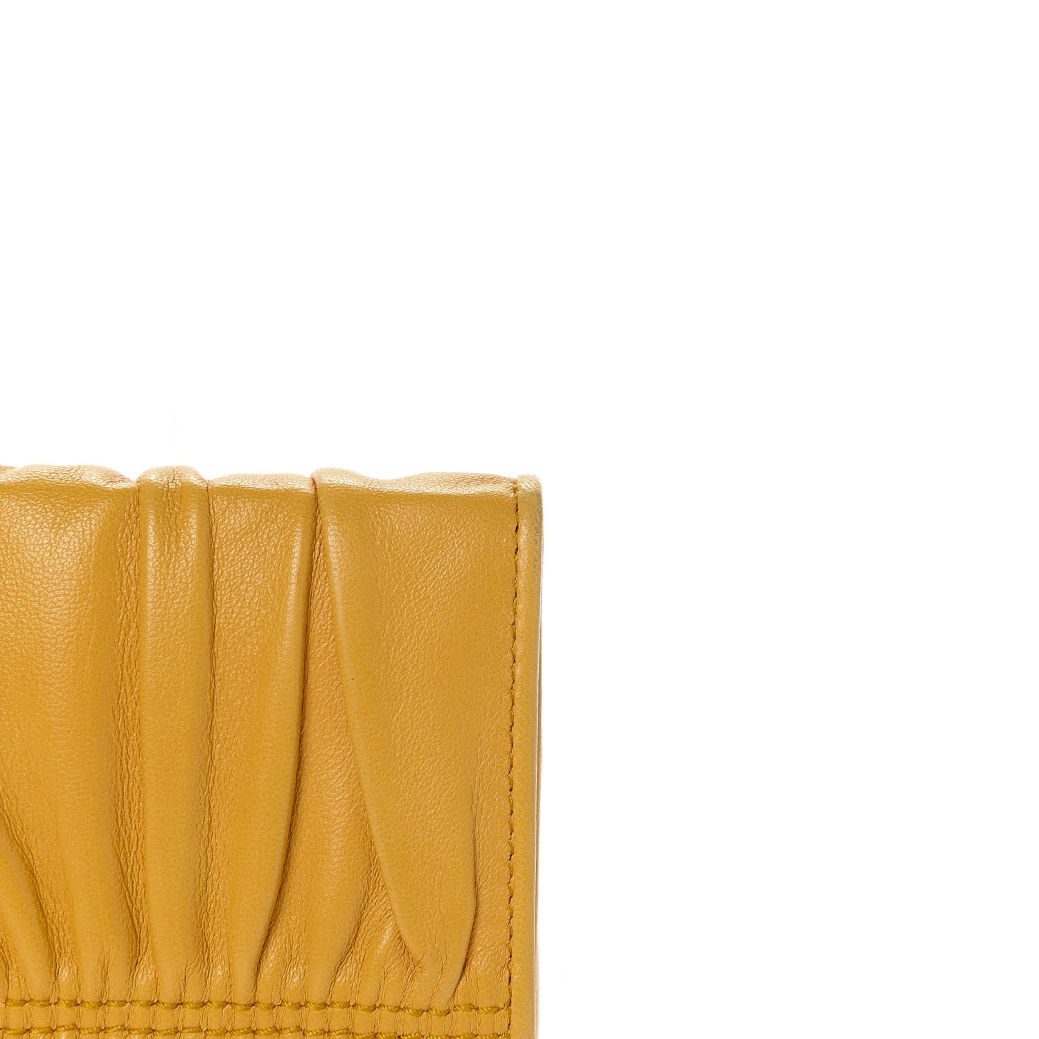 Prada Nappa Gaufre Continental Wallet Ginestra 11 of 16