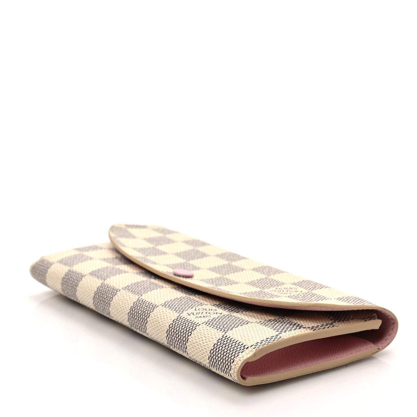 Damier Azur Emilie Wallet Rose Ballerine