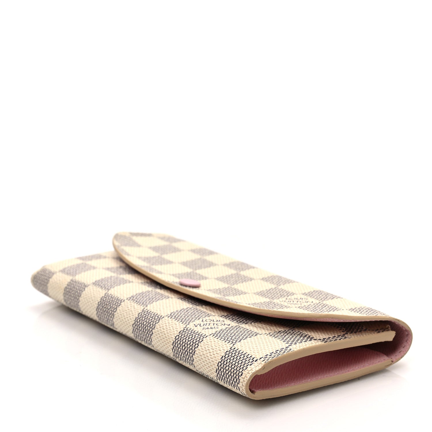 Louis Vuitton Damier Azur Emilie Wallet Rose Ballerine 7 of 7