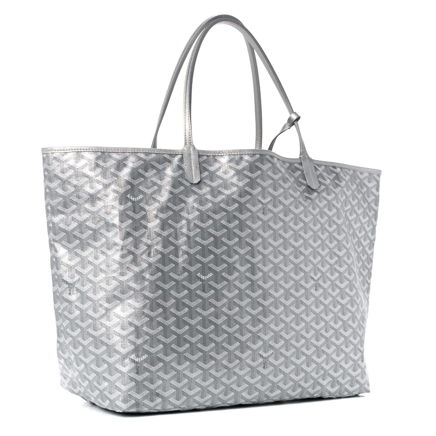 Goyard Goyardine Precious Metals Saint Louis GM Silver 2 of 8