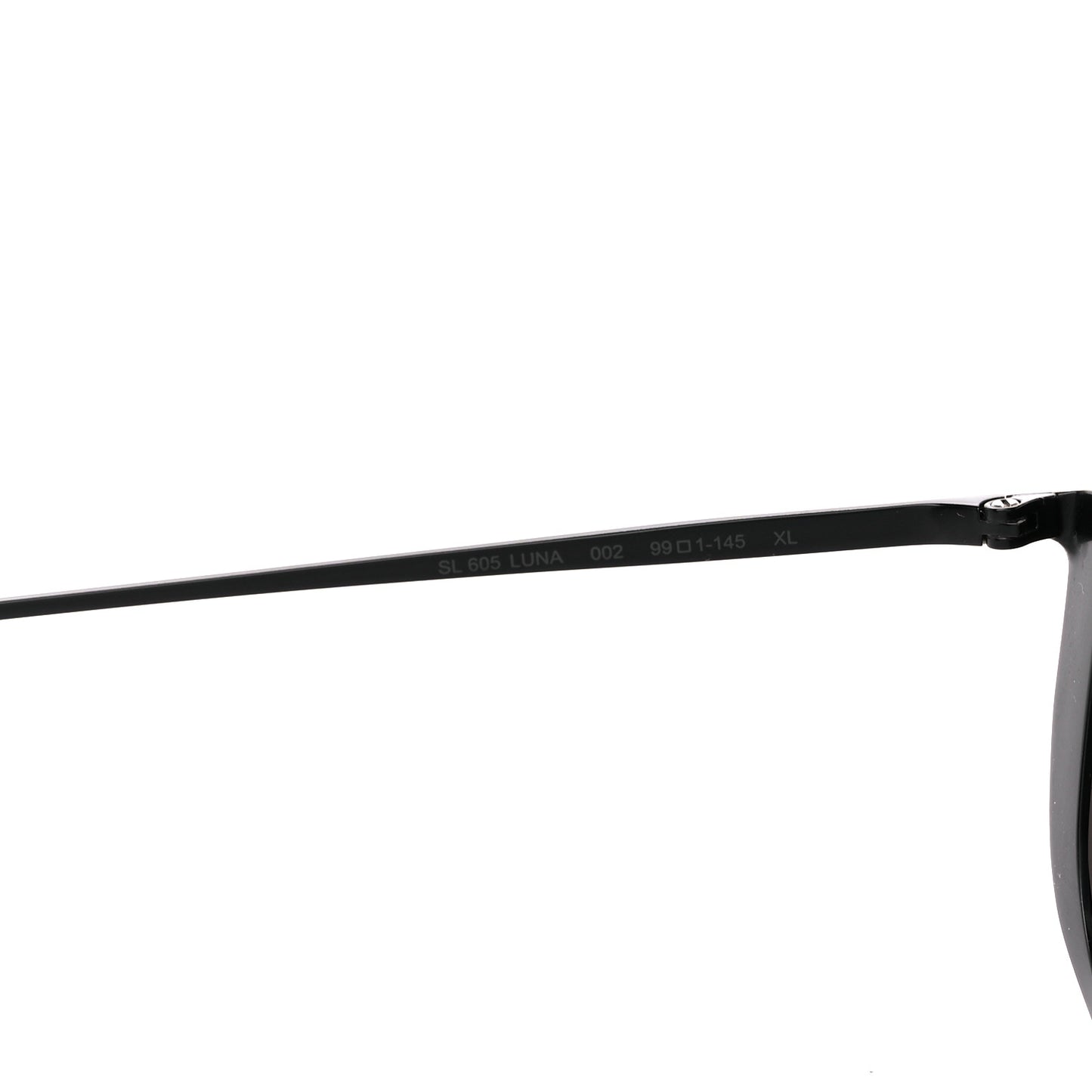 Metal Rectangular Luna Sunglasses SL605 Black
